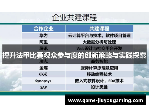 提升法甲比赛观众参与度的创新策略与实践探索