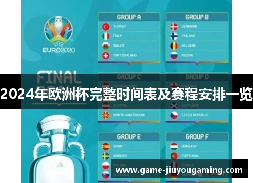 2024年欧洲杯完整时间表及赛程安排一览